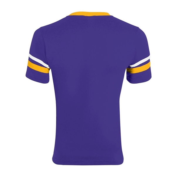 Augusta Sportswear Youth V-Neck Jersey with Striped Sleeves - Augusta Sportswear Youth V-Neck Jersey with Striped Sleeves - Image 56 of 73