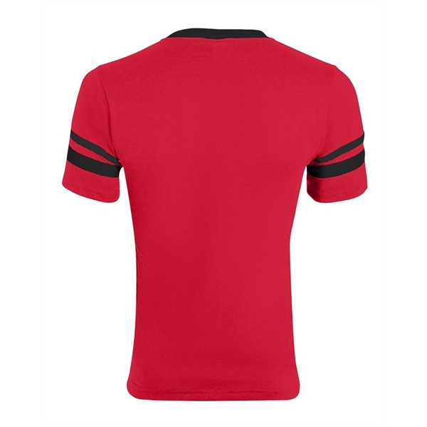 Augusta Sportswear Youth V-Neck Jersey with Striped Sleeves - Augusta Sportswear Youth V-Neck Jersey with Striped Sleeves - Image 58 of 73