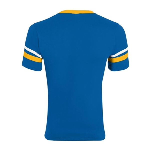 Augusta Sportswear Youth V-Neck Jersey with Striped Sleeves - Augusta Sportswear Youth V-Neck Jersey with Striped Sleeves - Image 60 of 73