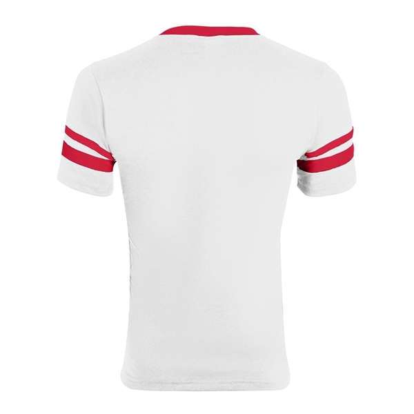 Augusta Sportswear Youth V-Neck Jersey with Striped Sleeves - Augusta Sportswear Youth V-Neck Jersey with Striped Sleeves - Image 64 of 73