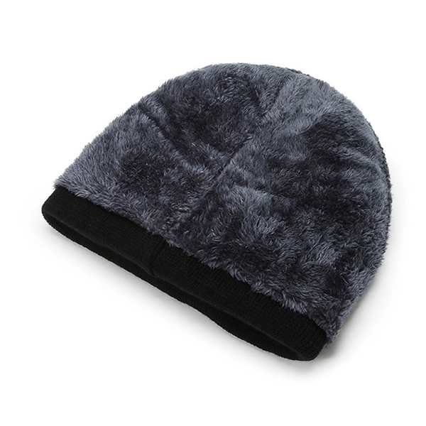 Sustainable Knit Cap With Cuff Winter Woolen Hat - Sustainable Knit Cap With Cuff Winter Woolen Hat - Image 3 of 3