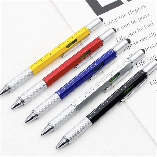 6 In 1 Multipurpose Pen Screwdrivers Ruler Stylus Ane More - 6 In 1 Multipurpose Pen Screwdrivers Ruler Stylus Ane More - Image 1 of 2