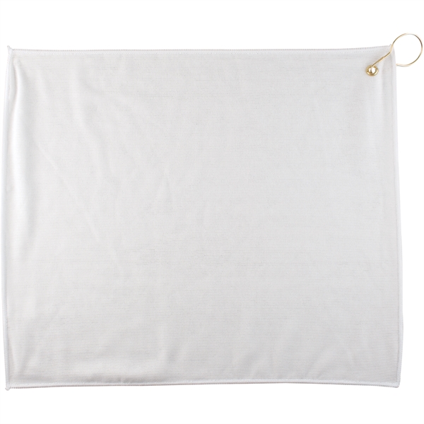 15" X 18" Polyester Blend White Golf Towel W G&h - 15" X 18" Polyester Blend White Golf Towel W G&h - Image 1 of 1