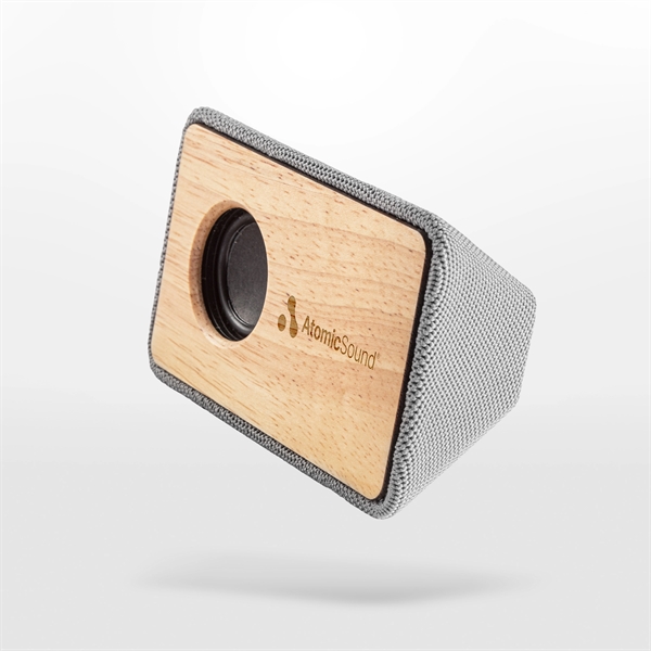 Wood and Fabric Bluetooth Speaker - Wood and Fabric Bluetooth Speaker - Image 0 of 2