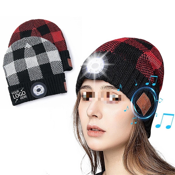 Bluetooth Beanie With Head Light - Bluetooth Beanie With Head Light - Image 0 of 5