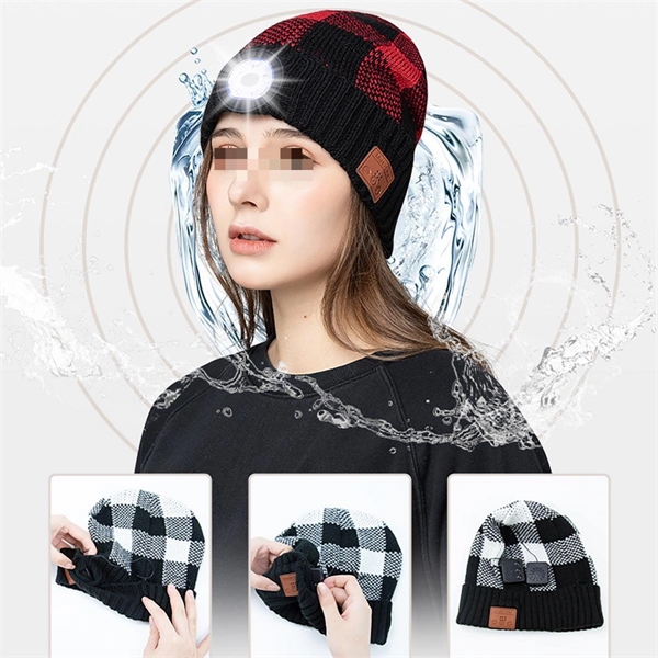 Bluetooth Beanie With Head Light - Bluetooth Beanie With Head Light - Image 5 of 5