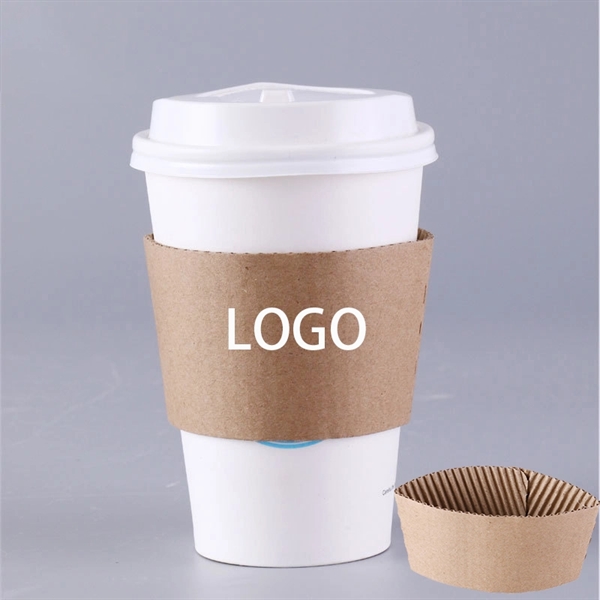 Disposable Adiabatic Coffee Cup Sleeves - Disposable Adiabatic Coffee Cup Sleeves - Image 0 of 3