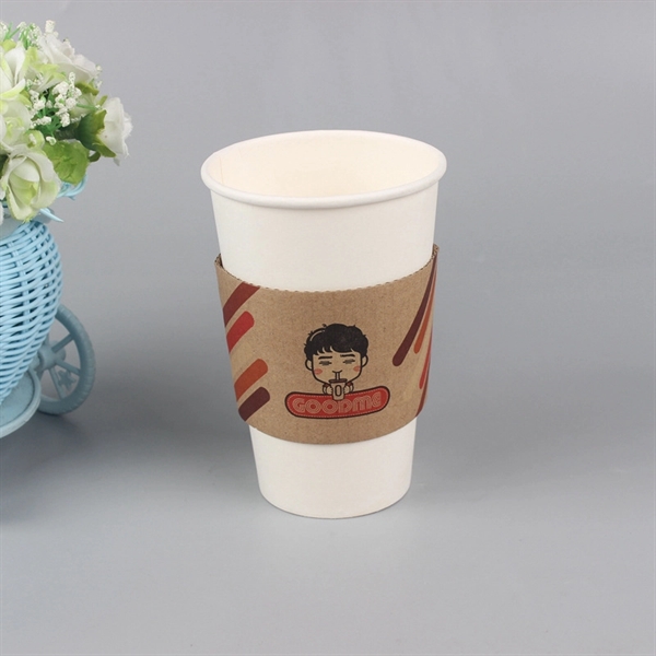 Disposable Adiabatic Coffee Cup Sleeves - Disposable Adiabatic Coffee Cup Sleeves - Image 1 of 3