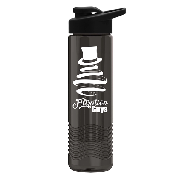Wave 24 oz. Water Bottles - Drink Thru Lid and Infuser - Wave 24 oz. Water Bottles - Drink Thru Lid and Infuser - Image 1 of 6