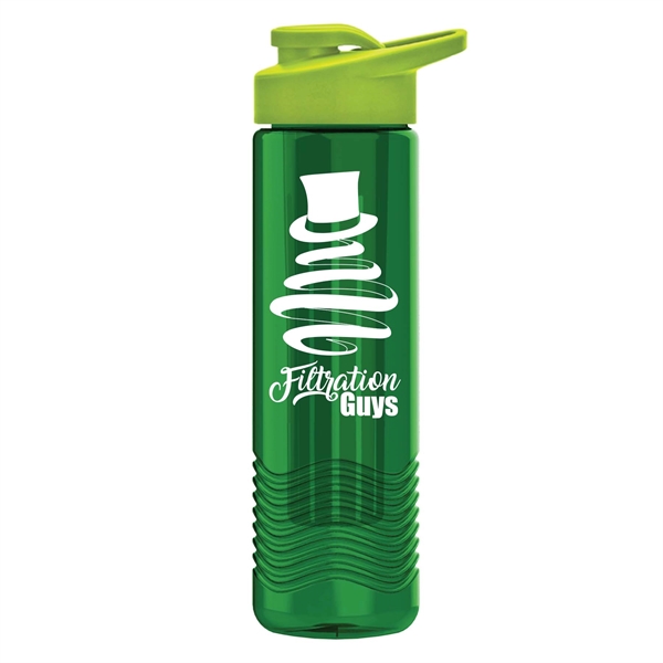Wave 24 oz. Water Bottles - Drink Thru Lid and Infuser - Wave 24 oz. Water Bottles - Drink Thru Lid and Infuser - Image 2 of 6