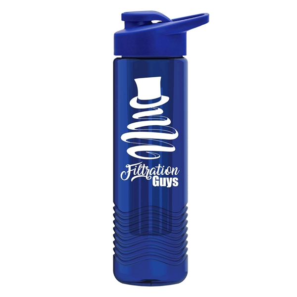 Wave 24 oz. Water Bottles - Drink Thru Lid and Infuser - Wave 24 oz. Water Bottles - Drink Thru Lid and Infuser - Image 3 of 6