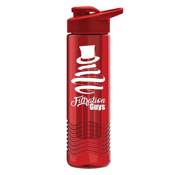 Wave 24 oz. Water Bottles - Drink Thru Lid and Infuser - Wave 24 oz. Water Bottles - Drink Thru Lid and Infuser - Image 5 of 6