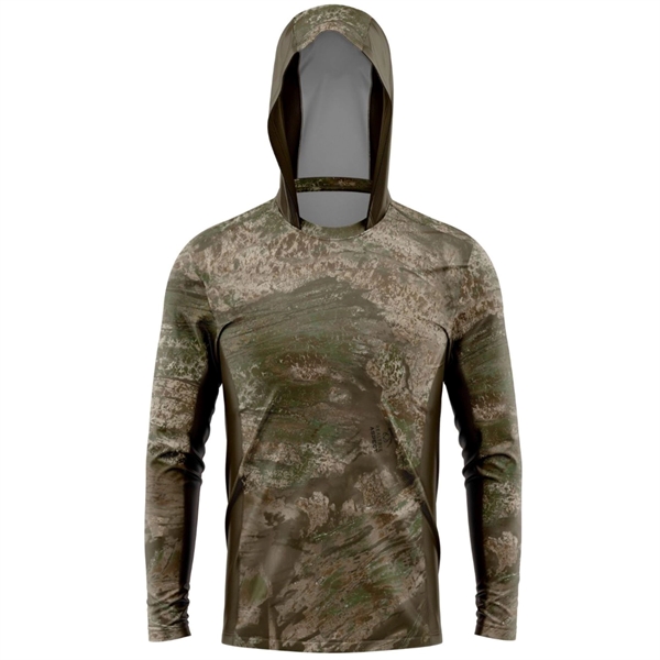 Crevalle 145 GSM men's fishing mesh Hoodie, UPF 30+ - Crevalle 145 GSM men's fishing mesh Hoodie, UPF 30+ - Image 3 of 11