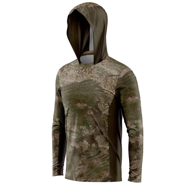 Crevalle 145 GSM men's fishing mesh Hoodie, UPF 30+ - Crevalle 145 GSM men's fishing mesh Hoodie, UPF 30+ - Image 4 of 11