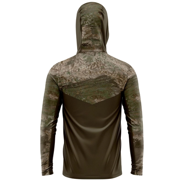 Crevalle 145 GSM men's fishing mesh Hoodie, UPF 30+ - Crevalle 145 GSM men's fishing mesh Hoodie, UPF 30+ - Image 5 of 11