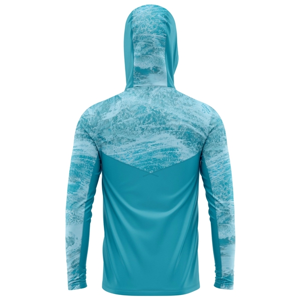 Crevalle 145 GSM men's fishing mesh Hoodie, UPF 30+ - Crevalle 145 GSM men's fishing mesh Hoodie, UPF 30+ - Image 7 of 11