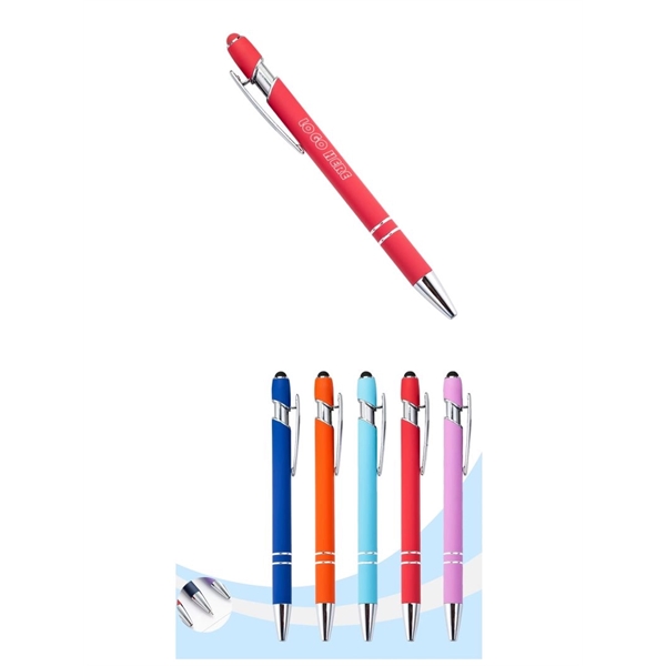 Soft-Touch Pen With Stylus - Soft-Touch Pen With Stylus - Image 0 of 2