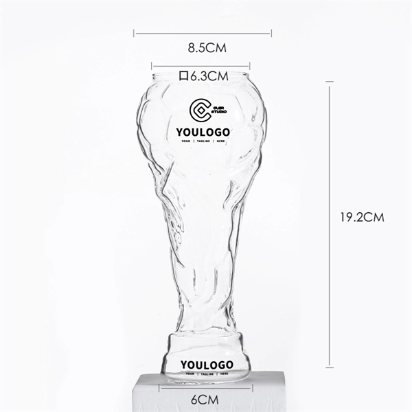 16oz World Cup Soccer Hercules Beer Mug Tumblers - 16oz World Cup Soccer Hercules Beer Mug Tumblers - Image 1 of 3