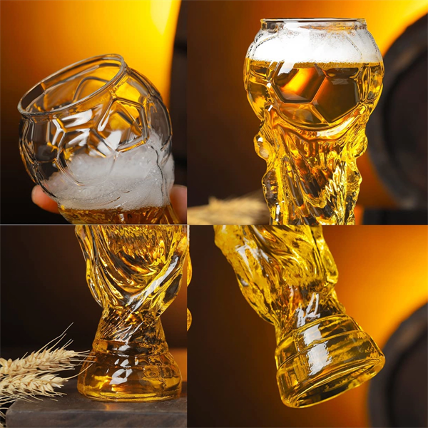 16oz World Cup Soccer Hercules Beer Mug Tumblers - 16oz World Cup Soccer Hercules Beer Mug Tumblers - Image 2 of 3
