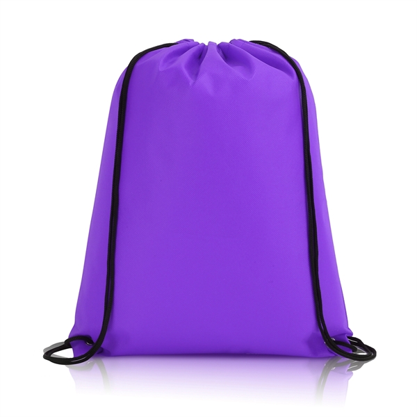 Non-Woven Custom Drawstring Backpack - 14" x 17" - Non-Woven Custom Drawstring Backpack - 14" x 17" - Image 14 of 18