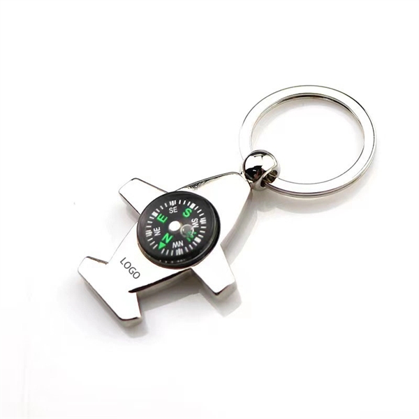 Compass Aircraft Keychain - Compass Aircraft Keychain - Image 0 of 3