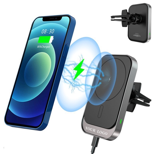 Air Vent Wireless Charger Car Phone Holder - Air Vent Wireless Charger Car Phone Holder - Image 0 of 3