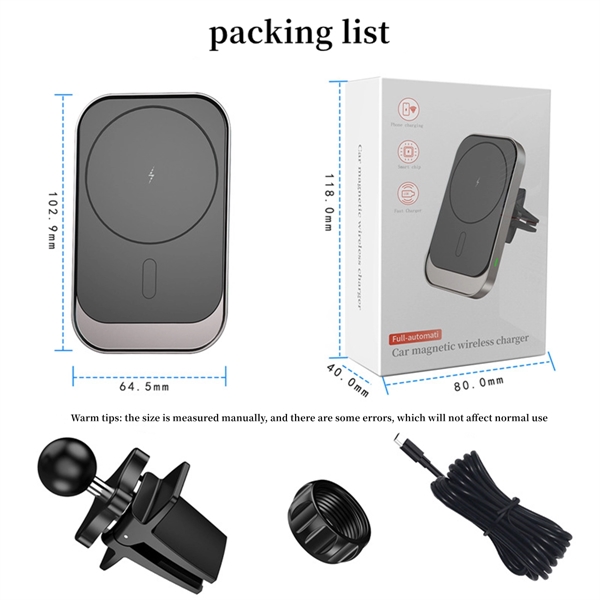 Air Vent Wireless Charger Car Phone Holder - Air Vent Wireless Charger Car Phone Holder - Image 3 of 3