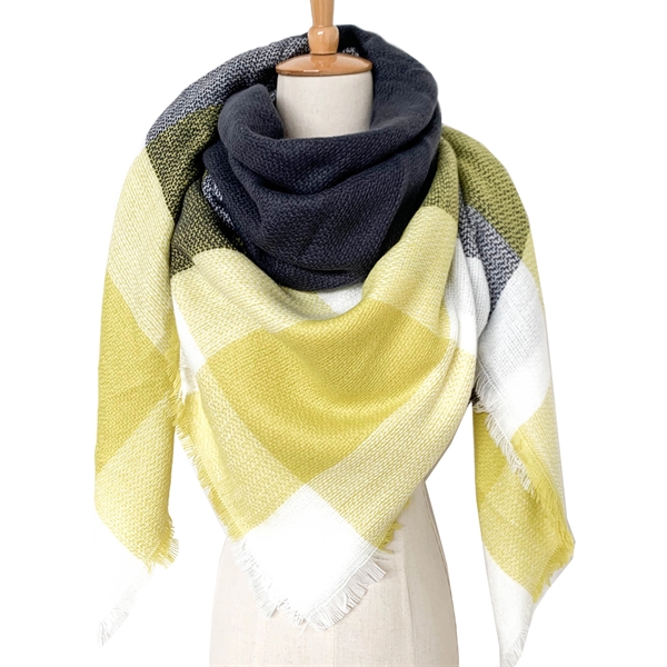 Imitation Cashmere Classic Plaid Scarf - Imitation Cashmere Classic Plaid Scarf - Image 7 of 10