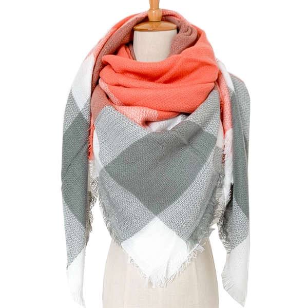 Imitation Cashmere Classic Plaid Scarf - Imitation Cashmere Classic Plaid Scarf - Image 8 of 10