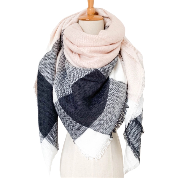Imitation Cashmere Classic Plaid Scarf - Imitation Cashmere Classic Plaid Scarf - Image 10 of 10