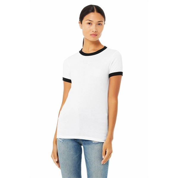 Ladies' Jersey Short-Sleeve Ringer T-Shirt - Ladies' Jersey Short-Sleeve Ringer T-Shirt - Image 18 of 26