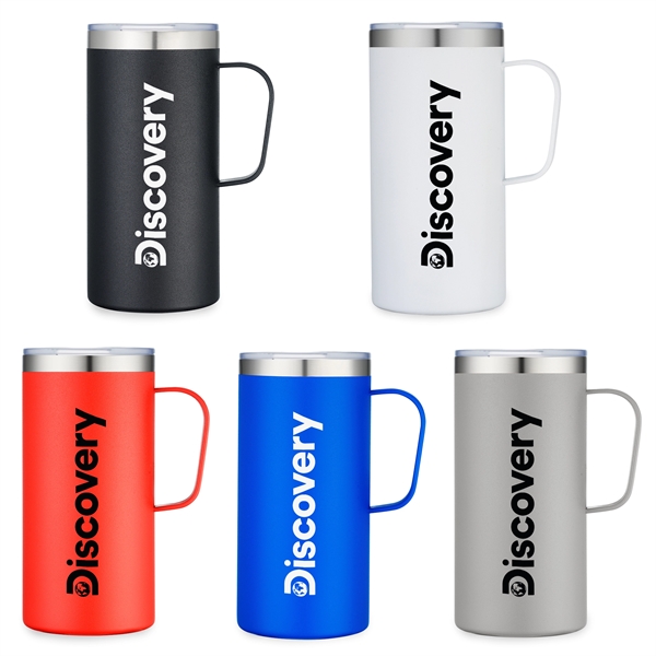 20oz Vacuum Insulated Stainless Steel Camp Mug with Lid - 20oz Vacuum Insulated Stainless Steel Camp Mug with Lid - Image 0 of 6