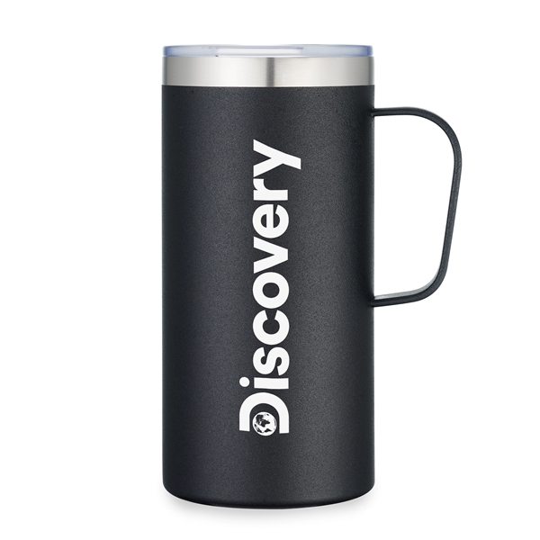 Custom 20oz Vacuum Insulated Stainless Steel Camp Mug with Lid