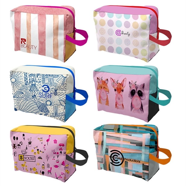 Full Color Toiletry Travel Bag - Full Color Toiletry Travel Bag - Image 6 of 7