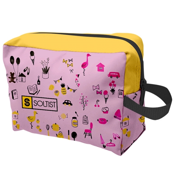 Full Color Toiletry Travel Bag - Full Color Toiletry Travel Bag - Image 2 of 7