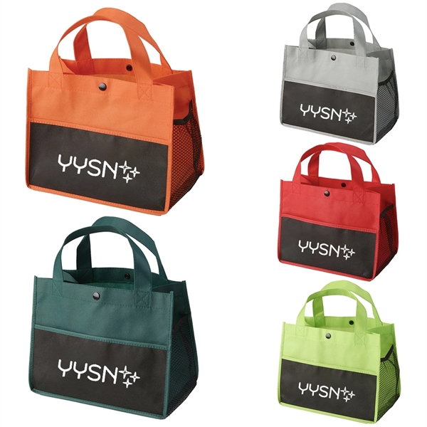 Mini Snap Non-Woven Lunch Tote Bag - Mini Snap Non-Woven Lunch Tote Bag - Image 0 of 4
