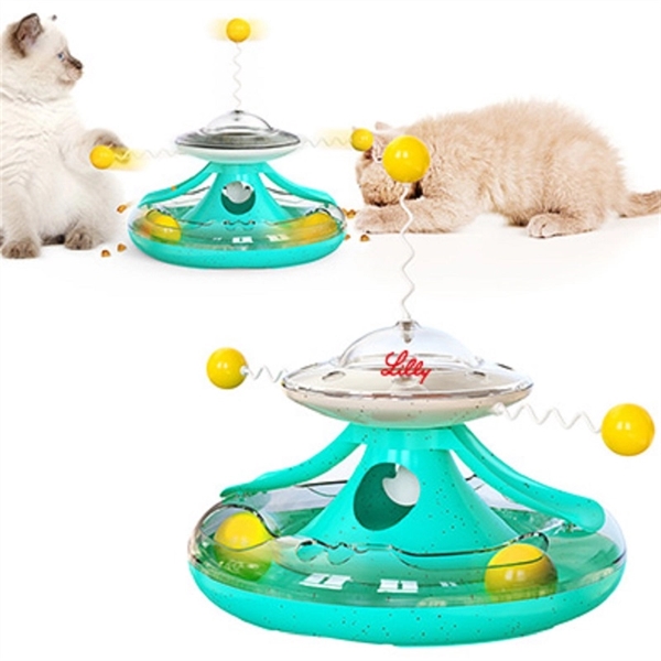 Turntable Treat Motion Cat Toy - Turntable Treat Motion Cat Toy - Image 0 of 1