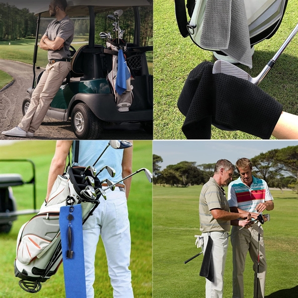 15.7x23.6 inch Microfiber Golf Towel - 15.7x23.6 inch Microfiber Golf Towel - Image 5 of 5