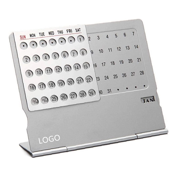 Aluminum Perpetual Calendar - Aluminum Perpetual Calendar - Image 0 of 3