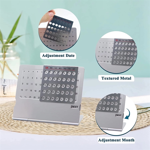 Aluminum Perpetual Calendar - Aluminum Perpetual Calendar - Image 2 of 3