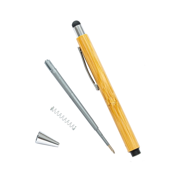 Eco-friendly Bamboo Pen with Stylus - Eco-friendly Bamboo Pen with Stylus - Image 3 of 3