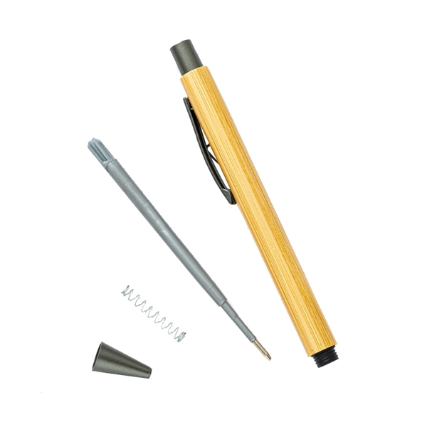 Retractable Ballpoint Bamboo Pen - Retractable Ballpoint Bamboo Pen - Image 3 of 3