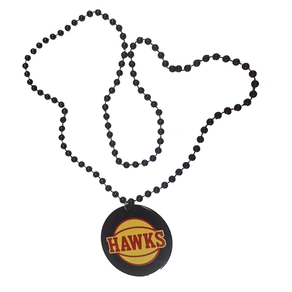 Beaded Necklace With Medallion - Beaded Necklace With Medallion - Image 5 of 5