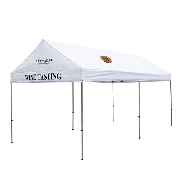 10' x 20' Gable Tent Kit (Full-Color Imprint, 3 Locations) - 10' x 20' Gable Tent Kit (Full-Color Imprint, 3 Locations) - Image 0 of 5