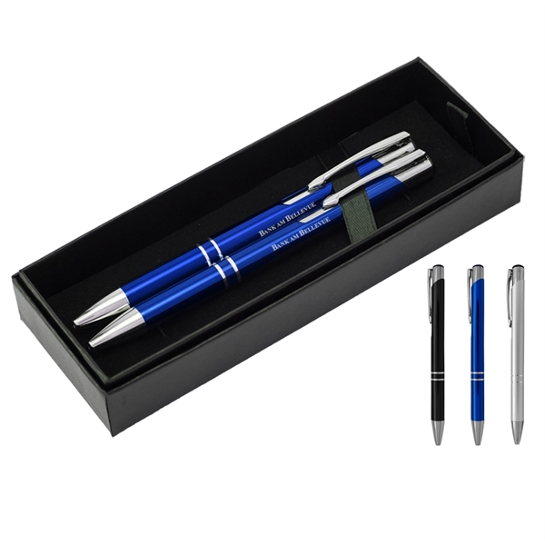 Metal Pen and Mechanical Pencil Matching Set in Gift Box - Metal Pen and Mechanical Pencil Matching Set in Gift Box - Image 0 of 0