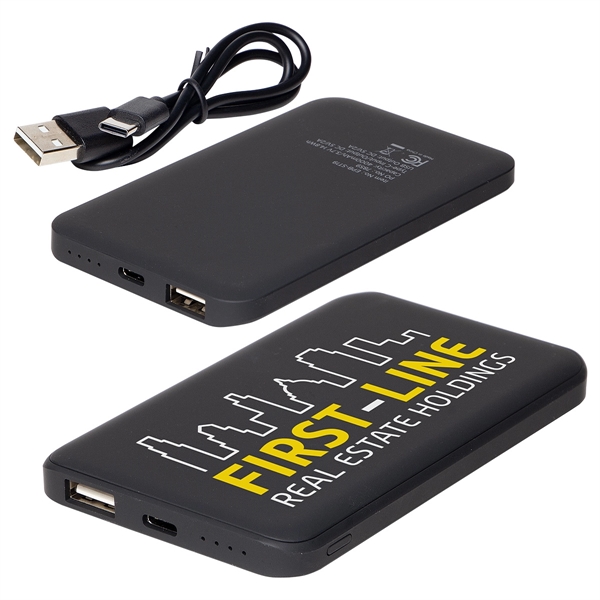 Soft-Touch 4000mAh Hi-Density Polymer Power Bank