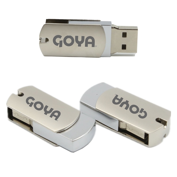 Swivel Fast USB Drive with Keyring - Swivel Fast USB Drive with Keyring - Image 0 of 4