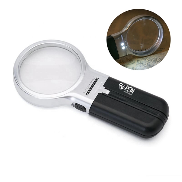 3X LED Handheld and Standing Magnifier - 3X LED Handheld and Standing Magnifier - Image 0 of 1