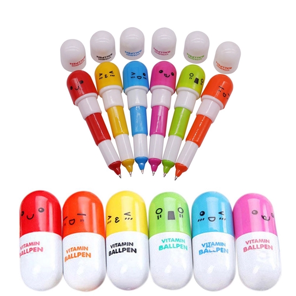 Cute Capsule Ballpoint Pen - Cute Capsule Ballpoint Pen - Image 0 of 2