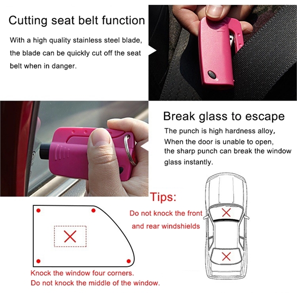 Multi-function Car Emergency Window Breaker - Multi-function Car Emergency Window Breaker - Image 2 of 5